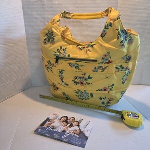 NEW Lug Gondola SE tote bag Yellow Floral Large Overnight travel Beach Bag QVC